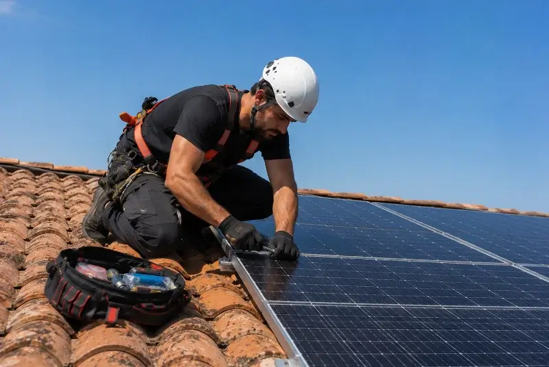 Maintenance et monitoring de panneaux solaires à Airoux