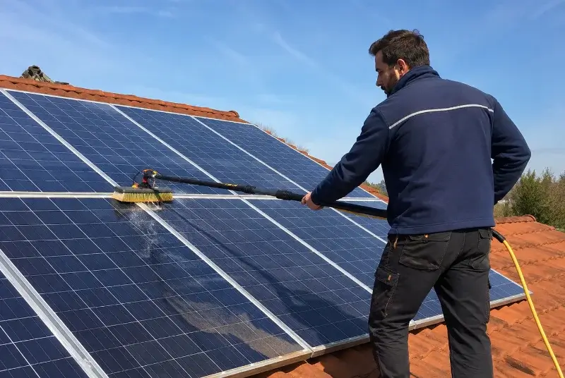Nettoyage et entretien de panneaux solaires à Airoux